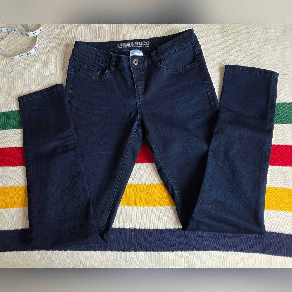 Y2K Parasuco Low Rise Dark Blue Stretch Denim Legend jeans Size 29